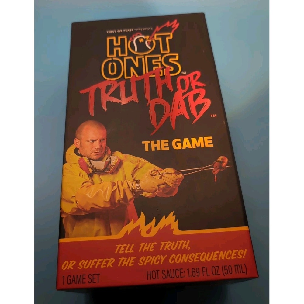 Hot Ones Truth or Dab The Game (Hot Sauce Missing)‎ (Ages 17 Plus 3-6 Players)